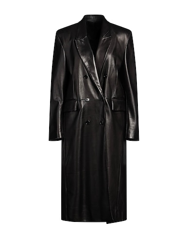 SALVATORE SANTORO Coat Black Ovine leather