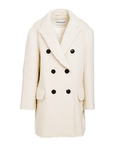 STAND STUDIO Coat Ivory 82% Wool, 8% Mohair wool, 5% Nylon, 5% Alpaca wool