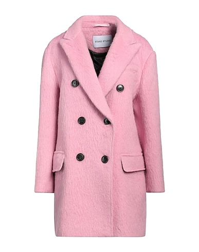 STAND STUDIO Coat Pink 82% Wool, 8% Mohair wool, 5% Nylon, 5% Alpaca wool