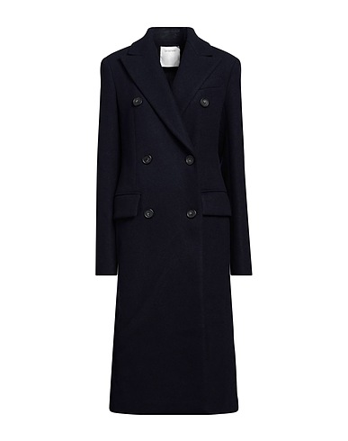 SPORTMAX Coat Navy blue 70% Virgin Wool, 30% Cashmere