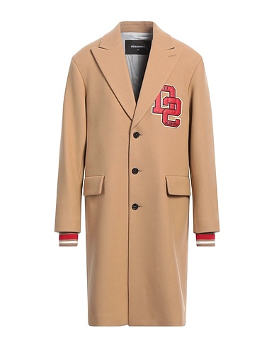 DSQUARED2 Coat Camel 75% Virgin Wool, 25% Polyamide, Elastane