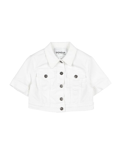 DONDUP Denim jacket White 92% Cotton, 6% Elastomultiester, 2% Elastane