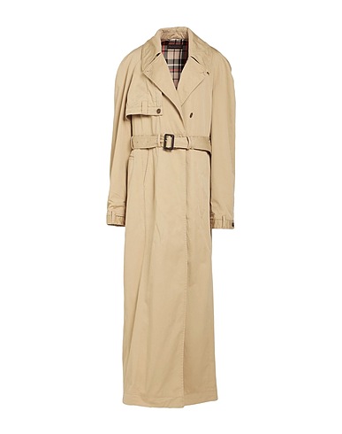 BALENCIAGA Full-length jacket Beige 100% Cotton