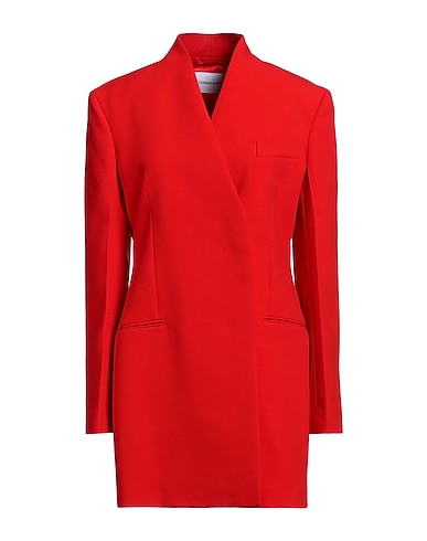 FERRAGAMO Double breasted pea coat Red 100% Virgin Wool