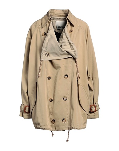 ISABEL MARANT Double breasted pea coat Beige 100% Cotton