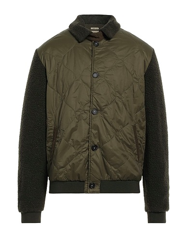 MASSIMO ALBA Jacket Military green 55% Polyester, 32% Wool, 8% Polyamide, 5% Cotton