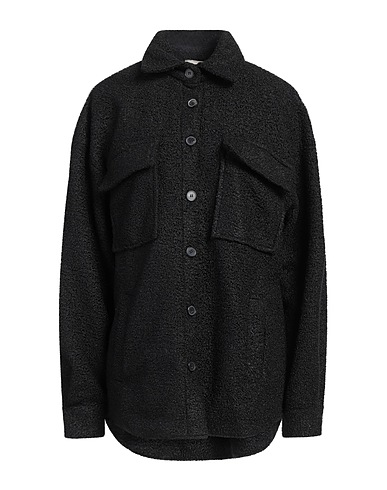 VICOLO Hemden und Blusen einfarbig Schwarz 100% Polyester