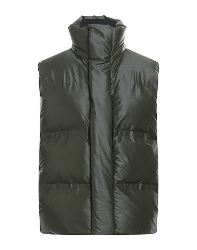 RAINS Vest Dark green 100% Polyester, Polyurethane