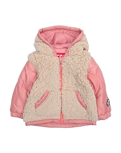 DIESEL Teddy Coat Pink 100% Polyester, Nylon