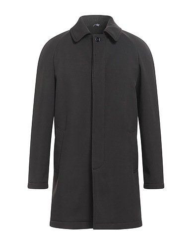 GREY DANIELE ALESSANDRINI Cappotto Nero 94% Poliestere, 6% Elastan