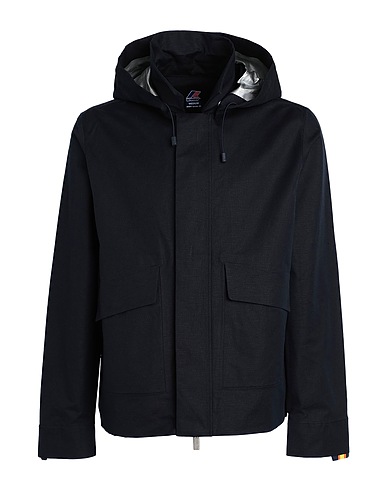 K-WAY Jacket Midnight blue 52% Linen, 48% Cotton