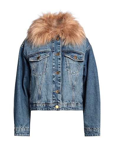 PINKO Giubbotto jeans Blu 100% Cotone, Acrilico