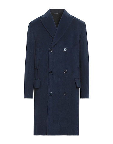DANIELE ALESSANDRINI Coat Navy 100% Polyester