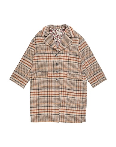 CAFFÉ D'ORZO Coat Beige 100% Polyester, Viscose