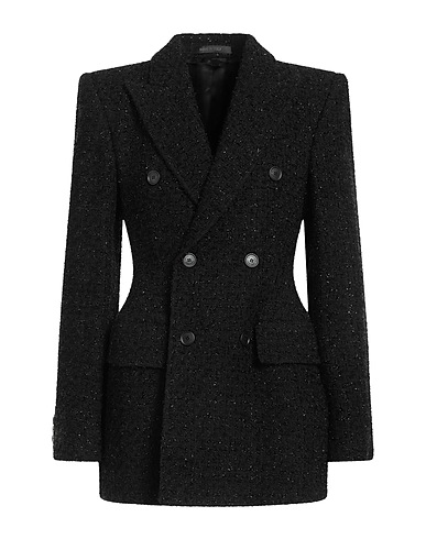 BALENCIAGA Blazer GARDE-ROBE Black 50% Cotton, 50% Polyamide