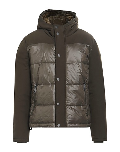 WHY NOT BRAND Plumífero Verde militar 92% Poliéster, 8% Elastán