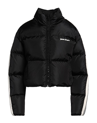 PALM ANGELS Piumino Nero 100% Poliammide, Poliestere, ECONYL®