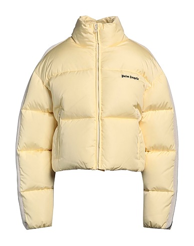 PALM ANGELS Shell jacket Pastel yellow 100% Polyamide, Polyester, ECONYL®