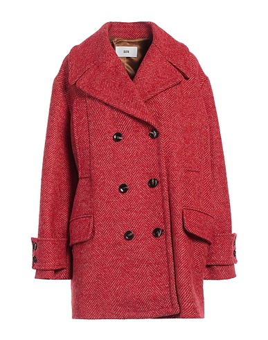 SOLOTRE Coat Red 50% Acrylic, 29% Wool, 13% Polyester, 4% Alpaca wool, 4% Other Fibres