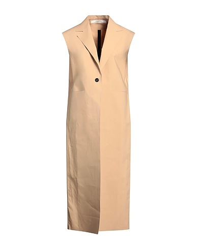 KASSL EDITIONS Full-length jacket Sand 63% Cotton, 37% Polyurethane