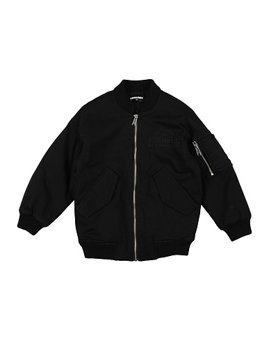 DSQUARED2 Bomber Black 98% Cotton, 2% Elastane, Wool, Acrylic