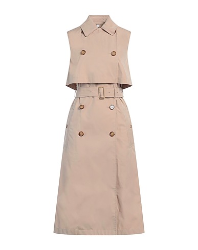BURBERRY Double breasted pea coat Beige 72% Cotton, 28% Polyester