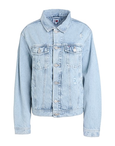 TOMMY JEANS Denim jacket Blue 100% Cotton