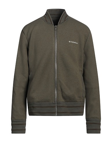 GIVENCHY Bomber Military green 100% Wool, Polyester