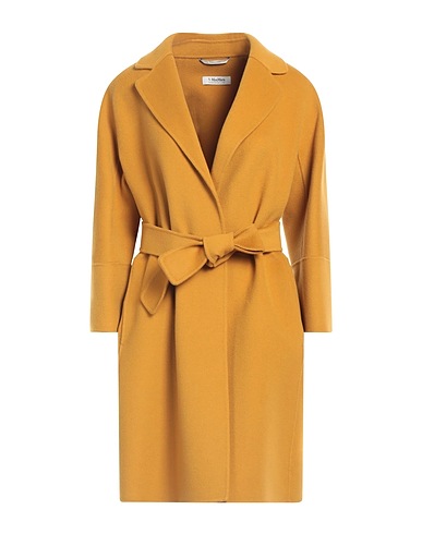 'S MAX MARA Cappotto Senape 100% Lana Vergine