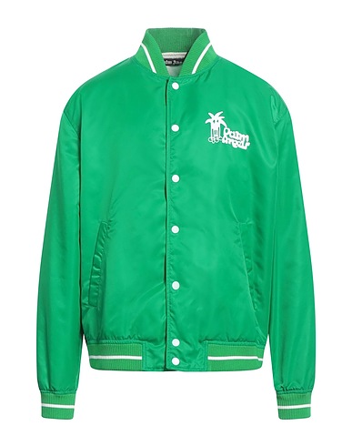 PALM ANGELS Jacket Green 100% Polyamide, Cotton, Elastane