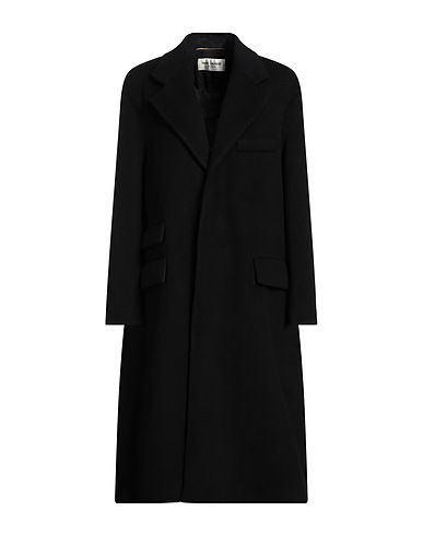 SAINT LAURENT Coat Black 97% Cotton, 3% Elastane