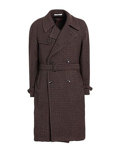 TAGLIATORE Coat Dark brown 95% Virgin Wool, 5% Cashmere