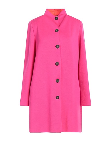 NINO COLOMBO Full-length jacket Fuchsia 92% Merino Wool, 8% Lycra®