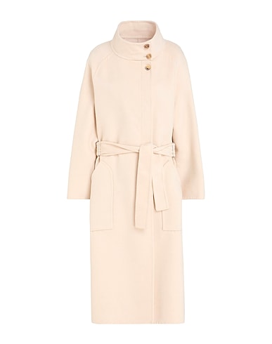 FABIANA FILIPPI Cappotto Beige 90% Lana Vergine, 10% Cachemire