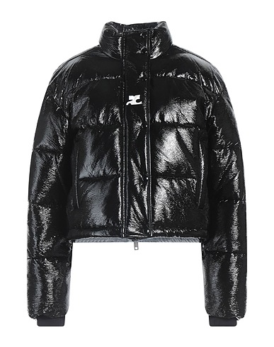 COURRÈGES Steppjacke Schwarz 82% Viskose, 15% Polyurethan, 3% Elastan