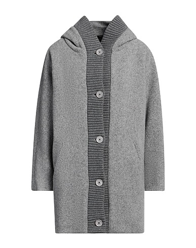 HERNO Coat GLOBE Grey 65% Recycled wool, 30% Polyamide, 5% Other Fibres