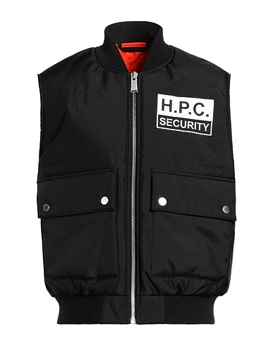HERON PRESTON Gilet Black 80% Polyester, 10% Polyurethane, 10% Acrylic