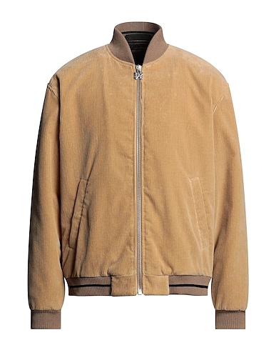 PALM ANGELS Bomber Camel 100% Cotton, Cupro, Elastane, Polyamide