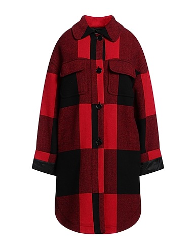MOSCHINO Coat COUTURE Red 61% Polyamide, 36% Wool, 3% Other Fibres