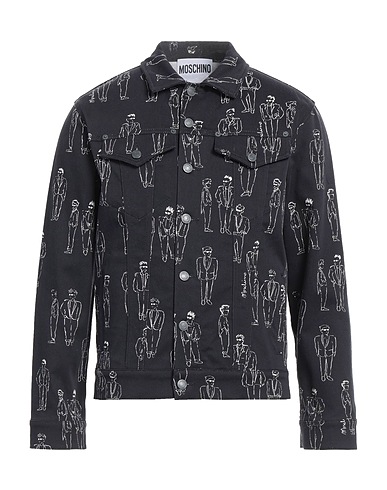 MOSCHINO Giubbotto COUTURE Nero 97% Cotone, 3% Elastan
