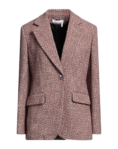 CHLOÉ Blazer Burgundy 55% Virgin Wool, 36% Cotton, 9% Polyacrylic, Viscose, Wool