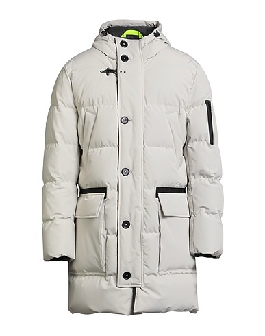 FAY Shell jacket Light grey 51% Polyamide, 42% Polyester, 7% Elastane