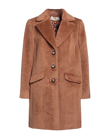 THOMAS RATH Teddy Coat Marrone 65% Lana di alpaca, 35% Lana Vergine