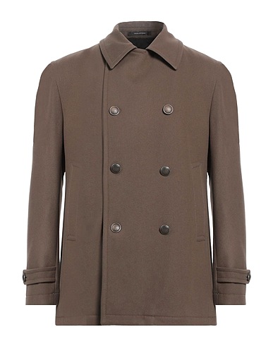 TAGLIATORE Coat Khaki 70% Virgin Wool, 20% Polyamide, 10% Cashmere