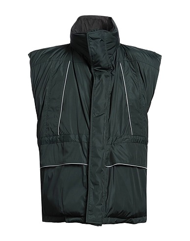 BALENCIAGA Gilet Dark green 100% Polyamide, Polyester, Silk, PLA - Polylactic acid