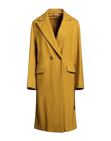 KILTIE Coat Mustard 80% Virgin Wool, 20% Polyamide