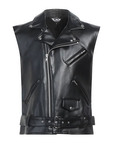 COMME des GARÇONS Vest BLACK Black 100% Textile fibers