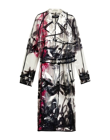 DOLCE&GABBANA Double breasted pea coat Transparent 100% Polyurethane