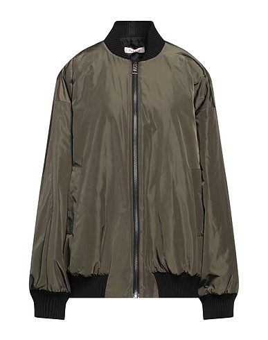 PLEASE Bomber Verde militare 100% Poliestere, Acrilico
