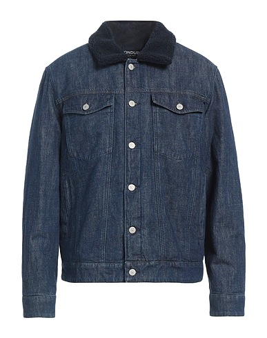 DONDUP Giubbotto jeans Blu 100% Cotone
